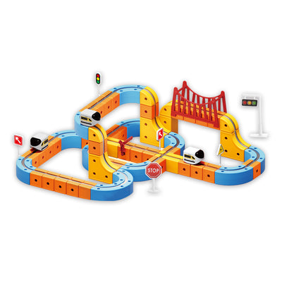 147 Pieces Magnetic Railway Block Car