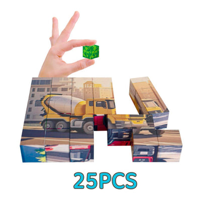 25 Pieces Magnetic Blocks Puzzle