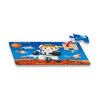 硬纸板益智拼图-太空旅行/12PCS