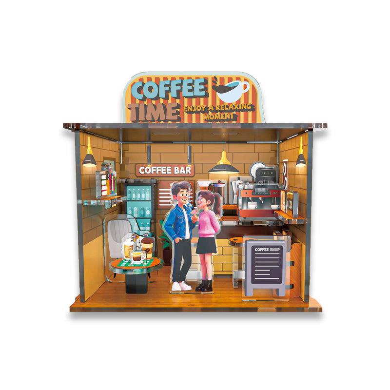 亚克力3D拼图-进阶版咖啡店
