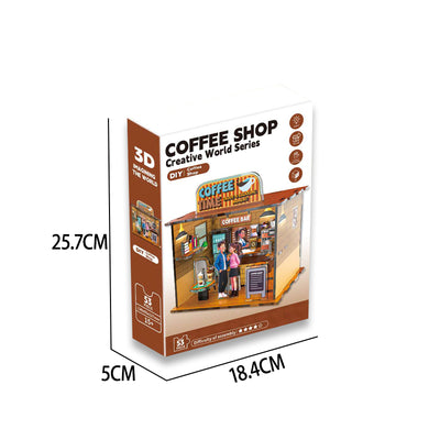 亚克力3D拼图-进阶版咖啡店