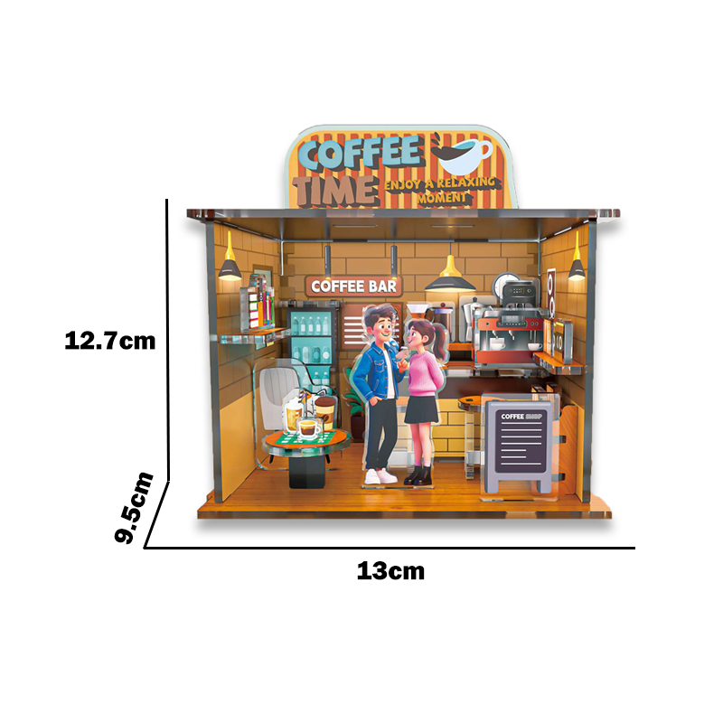 亚克力3D拼图-进阶版咖啡店