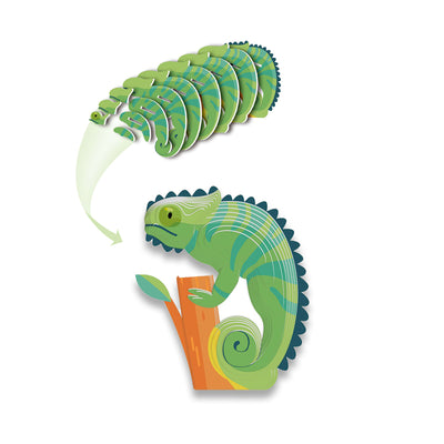 3D动物立体拼图-蜥蜴