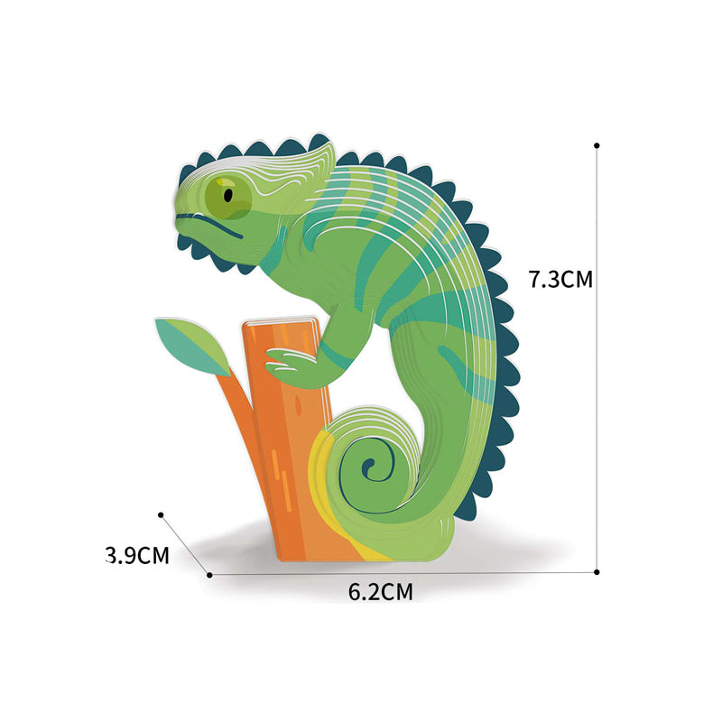 3D动物立体拼图-蜥蜴