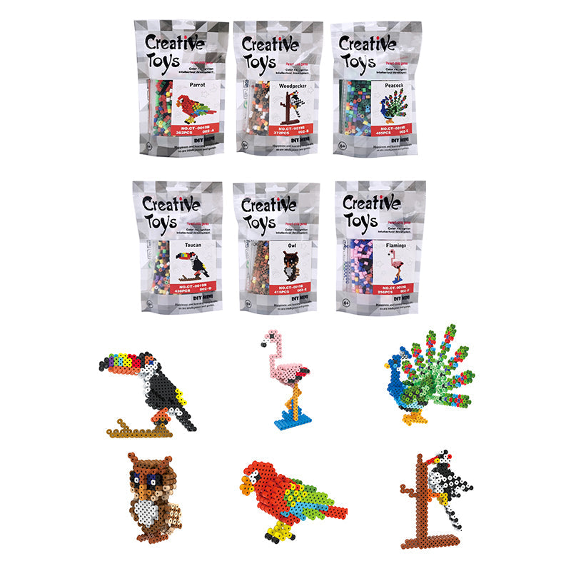 6 Styles Bird Ironing Beads