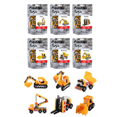 6 Styles Engineering Vehicles Ironing Beads