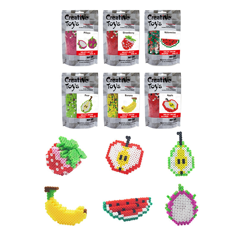 6 Styles Fruit Ironing Beads