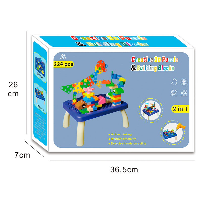 2 In 1 225Pcs Brains Puzzle Bead