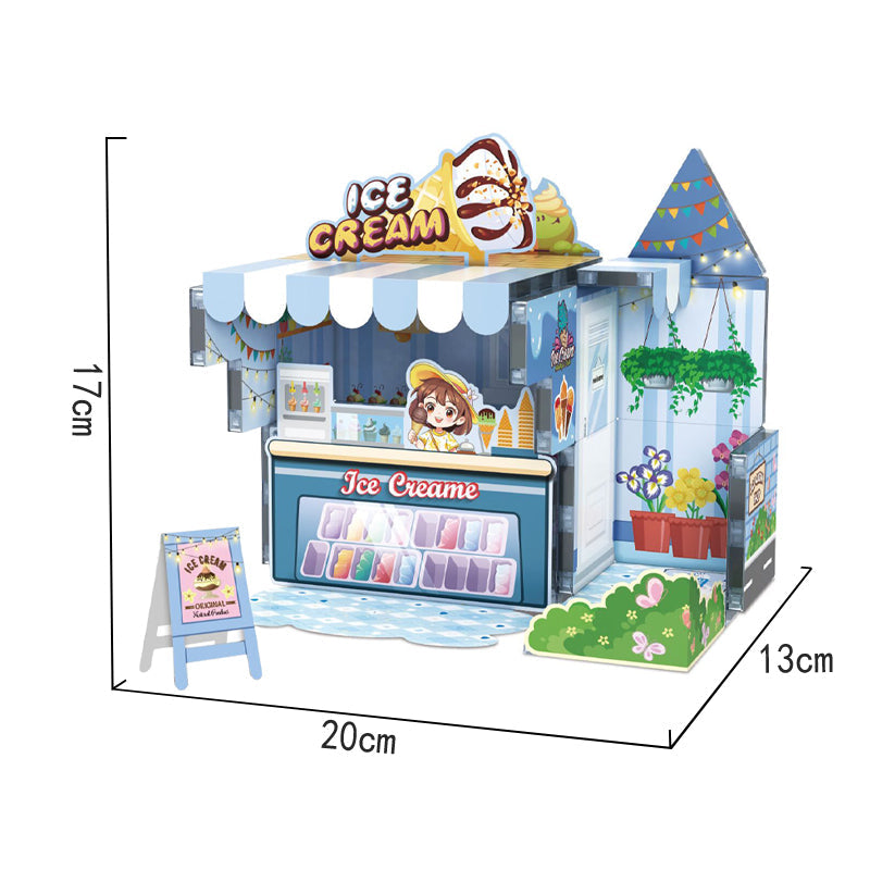 DIY磁力美食屋积木/68pcs