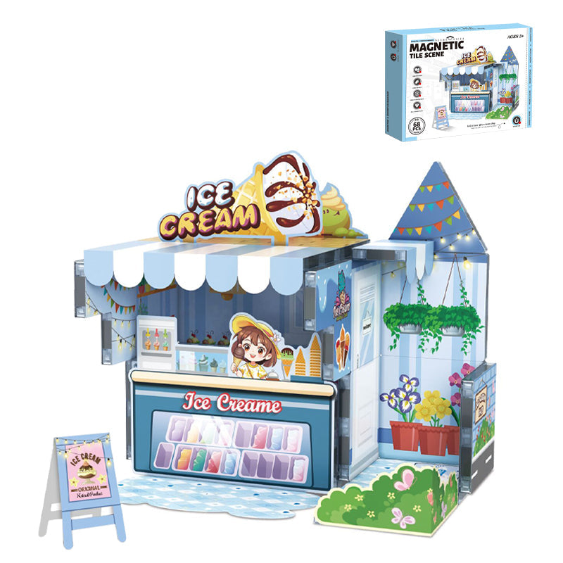 DIY磁力美食屋积木/68pcs