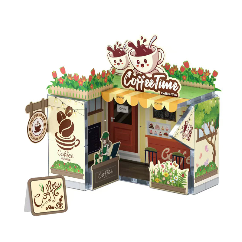 75PCS Coffee House DIY Magnetic Building Blocks