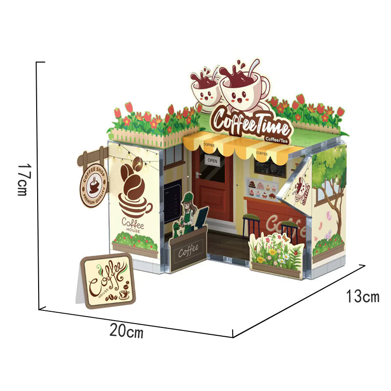 75PCS Coffee House DIY Magnetic Building Blocks