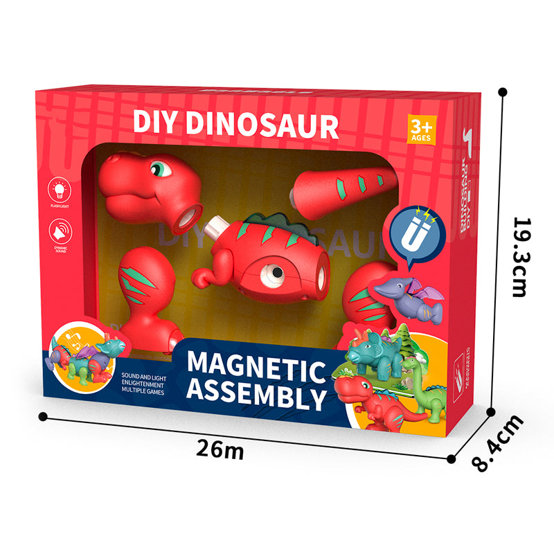 Magnetic Dinosaur With Light And Music