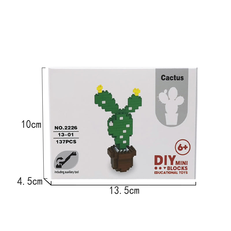 6 Types Plant DIY Micro Building Blocks