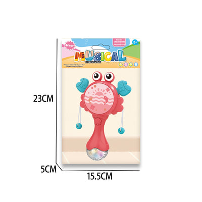 螃蟹音乐拨浪鼓/二色混装