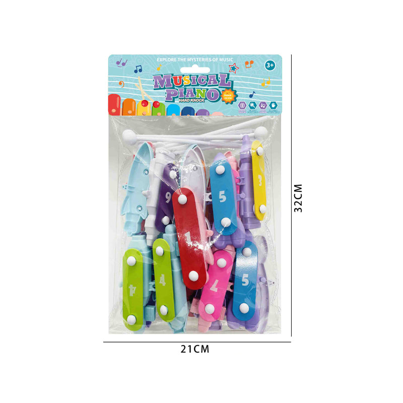 DIY拼装二十四音敲琴/配6锤,塑料件颜色随机搭配