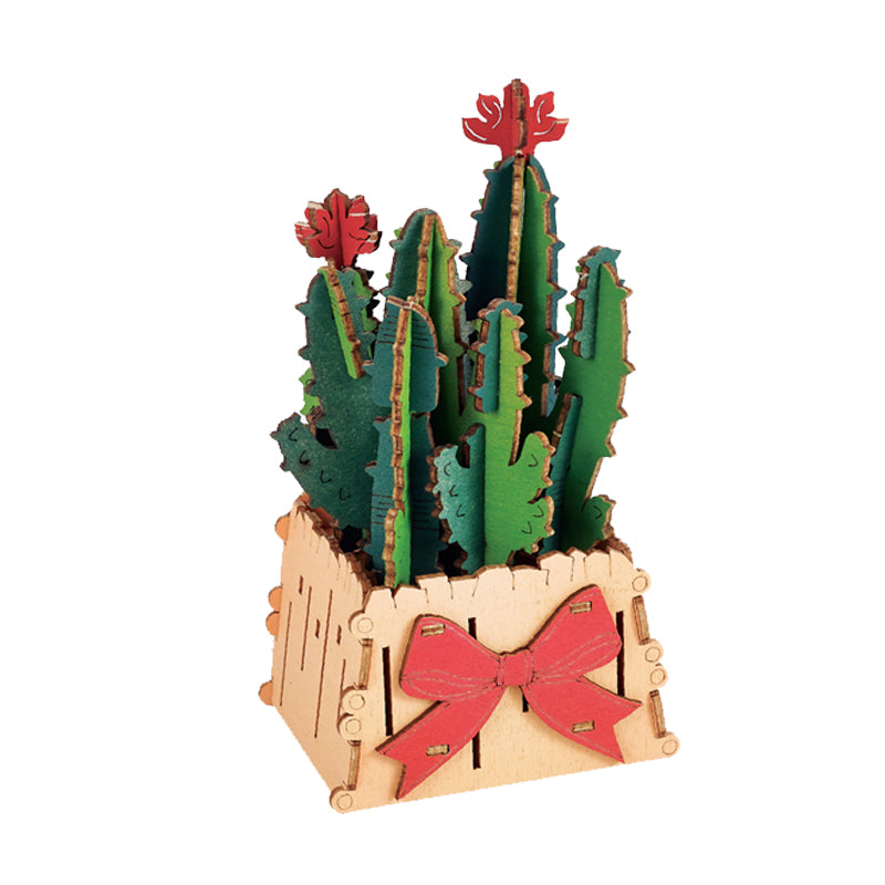 DIY 3D 木制拼装山形拼图