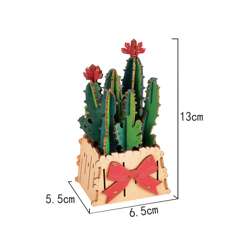 DIY 3D 木制拼装山形拼图
