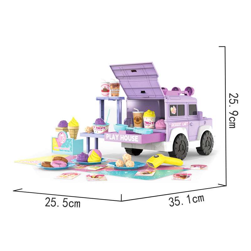 冰淇淋过家家奔驰收纳车套装