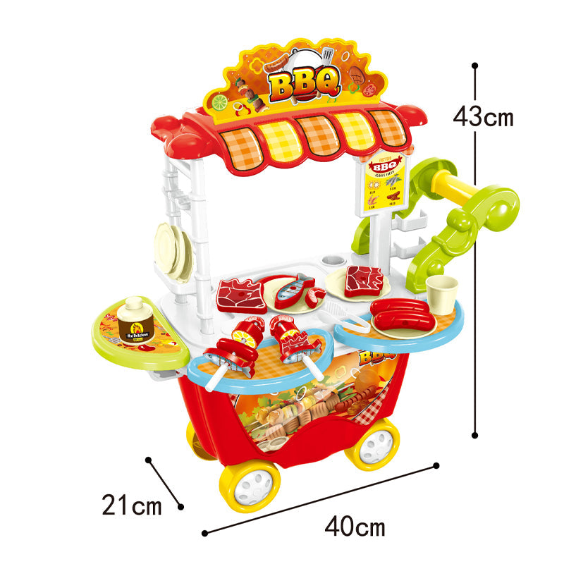 BBQ Cart Pretend Play Toys