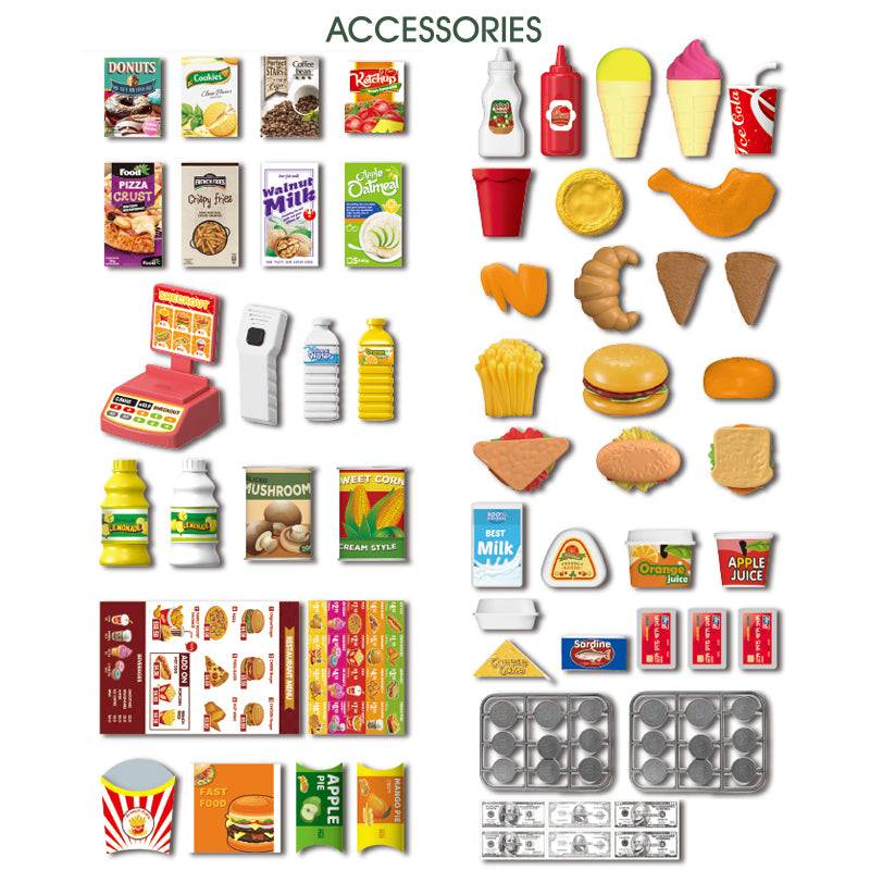 B/O Street Food Super Market With Light And Sound