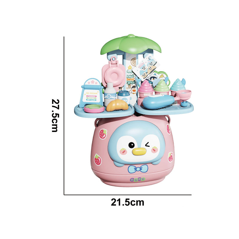 二款甜品企鹅餐具台