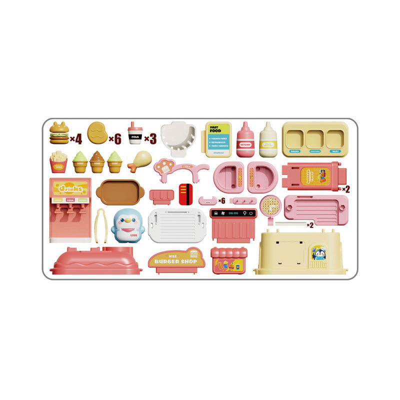 二合一房屋造型餐具台/黄色