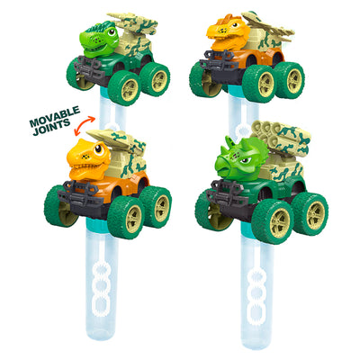 Friction Dinosaur Car & Bubble Stick