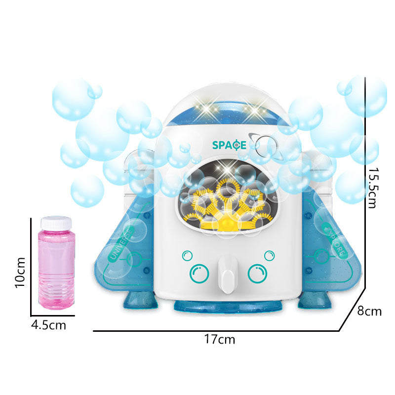 电动太空泡泡机/带灯光音乐,3*AA无包电,二色混装