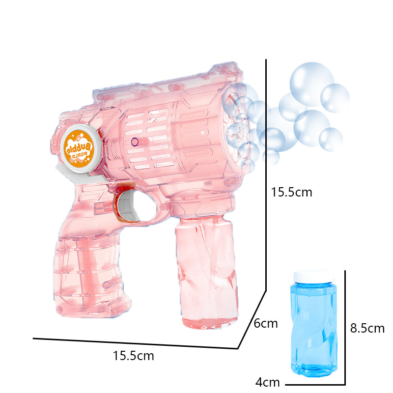 B/O Bubble Gun With Light 3-C Ass'D