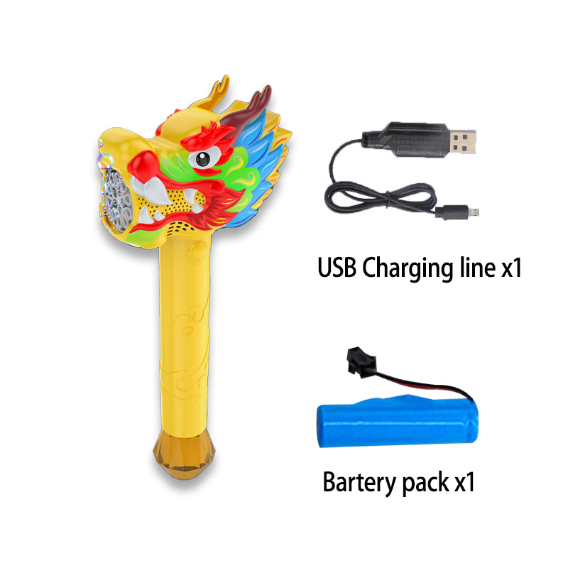 电动十孔舞龙泡泡棒/包3.7V锂电池
