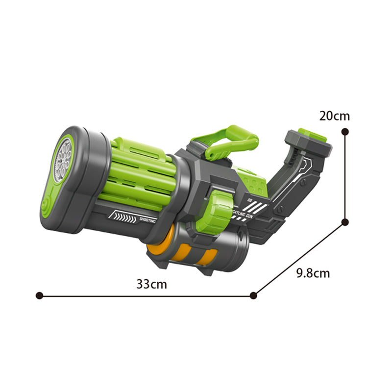 二合一电动加特林水枪泡泡枪/4*AA无包电,二色混装