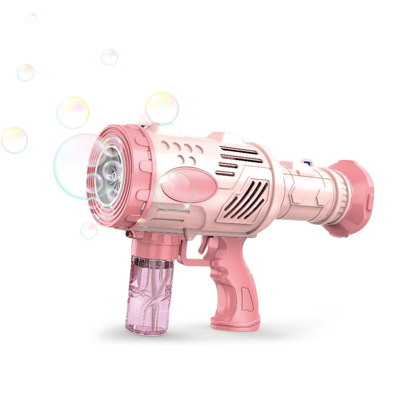 B/O Bubble Gun With Light 2-C Ass'D