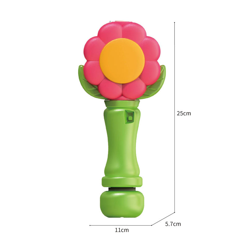 电动花朵泡泡棒