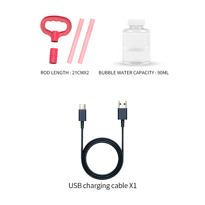 B/O Bubble Machine With Light