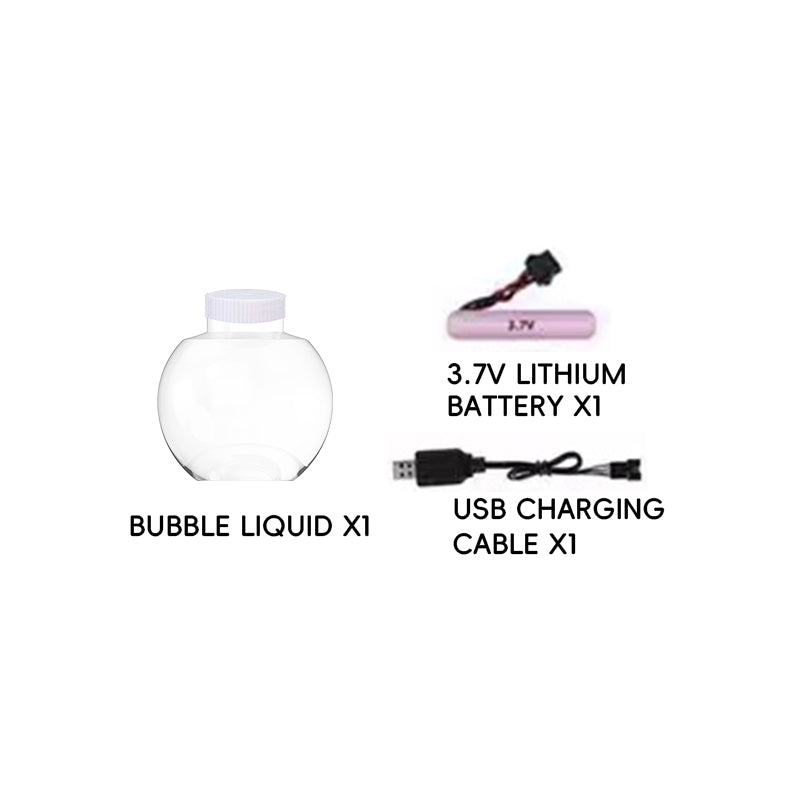 电动40孔小鹿泡泡枪/带灯光,包3.7V锂电池