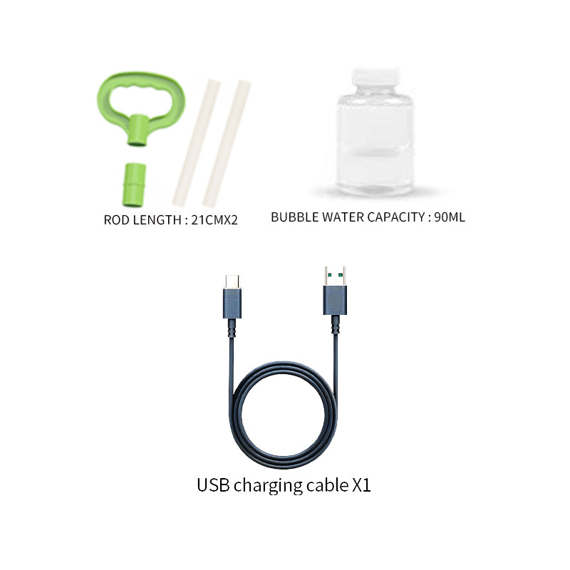 B/O Bubble Machine With Light 2-C Ass'D