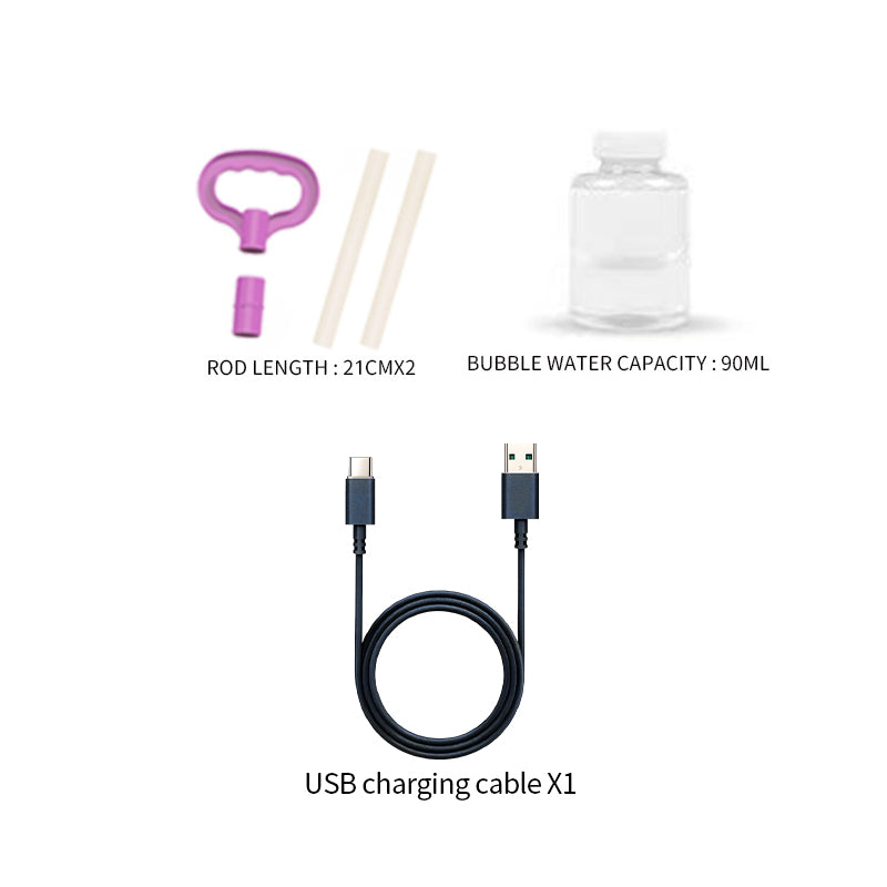 B/O Bubble Machine With Light