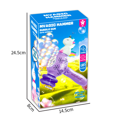 B/O Bubble Magic Hammer With Light