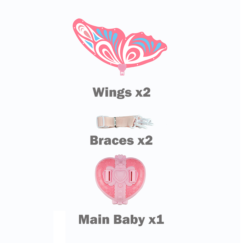 小号蝴蝶翅膀/带灯光,音乐,2*AA无包电