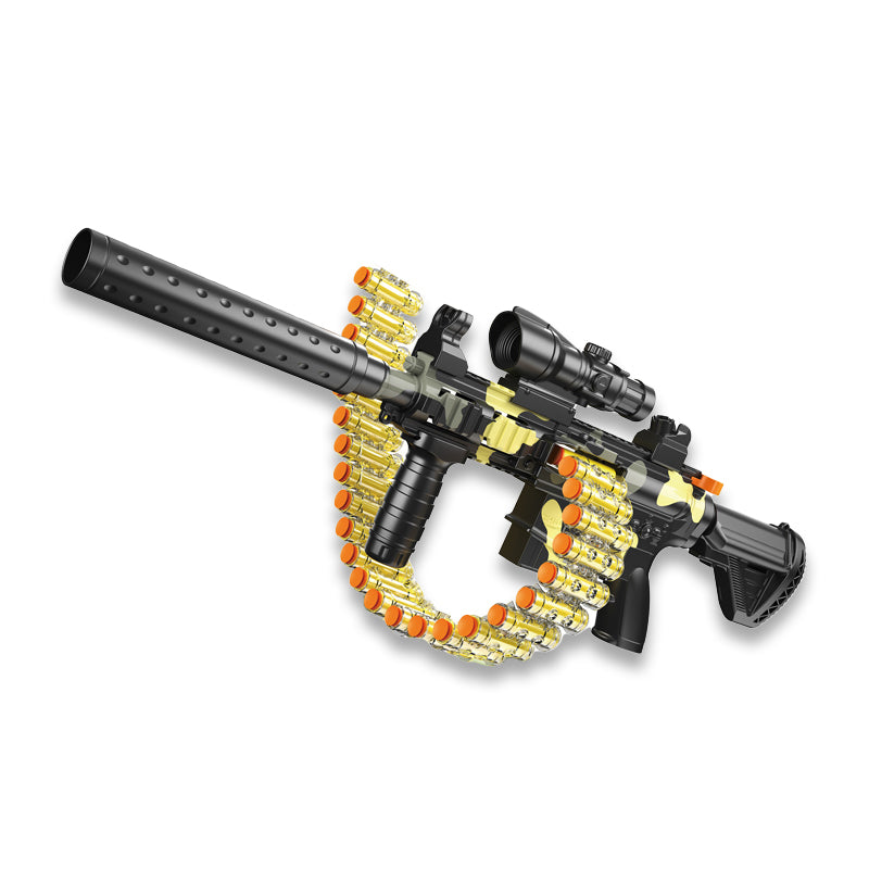 手动弹链M416软弹枪/迷彩,配18弹壳,18软弹