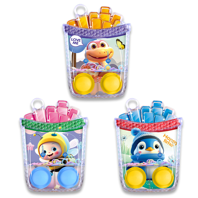 多款镭射动物全透明薯条水机