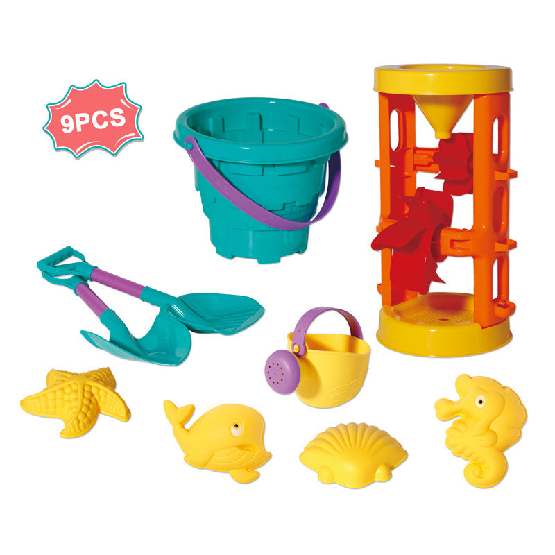 沙滩大沙漏城堡桶/9PCS