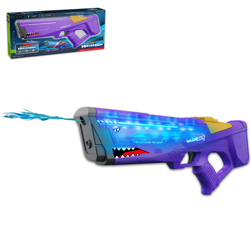 B/O Water Gun With Light 2-C Ass'D