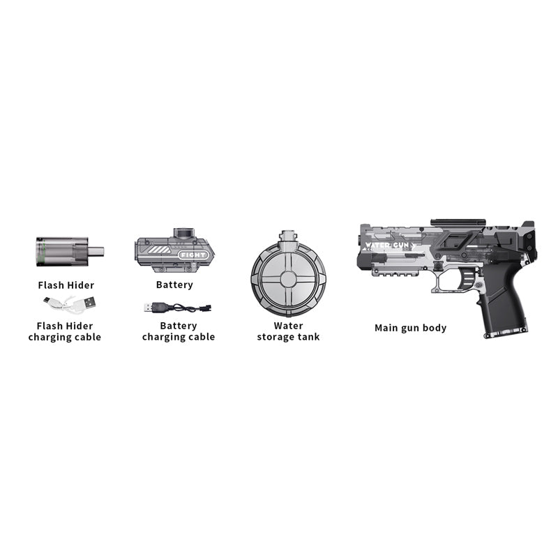 B/O Water Gun 2-C Ass'D