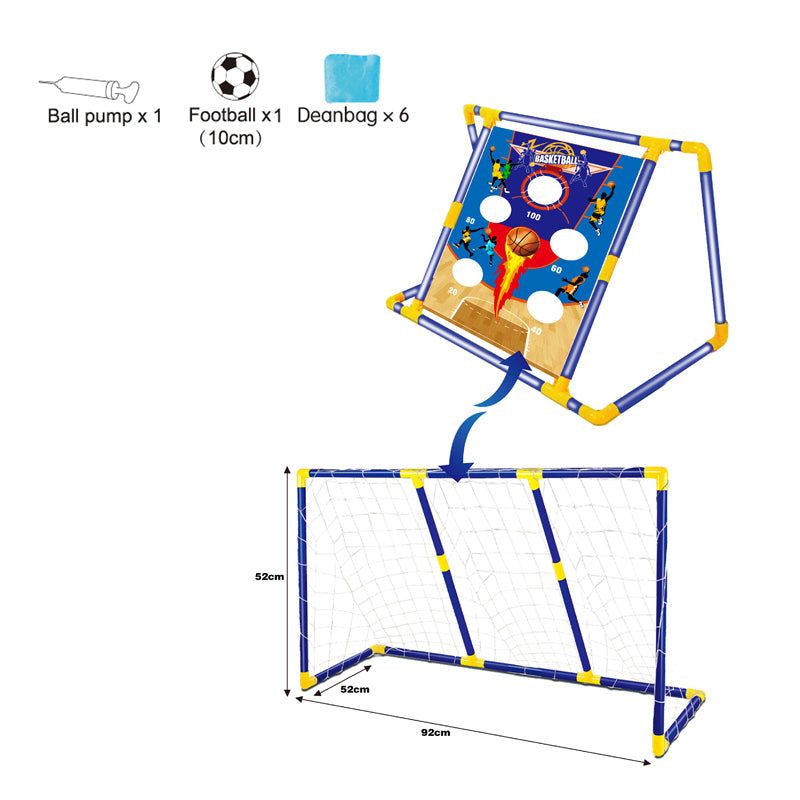 2 In 1 Soccer Goal Combo Set