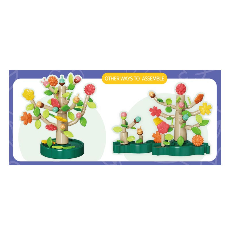 65Pcs Diy Blocks Flower Tree