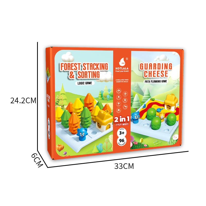 2 In 1 Guarding Cheese + Forest Stacking