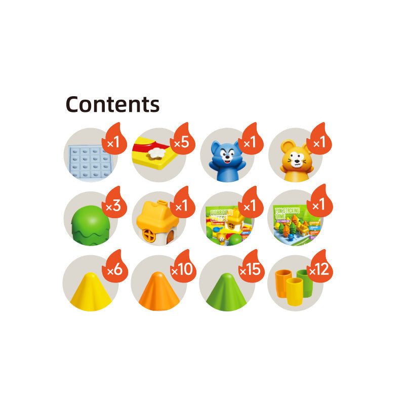 2 In 1 Guarding Cheese + Forest Stacking