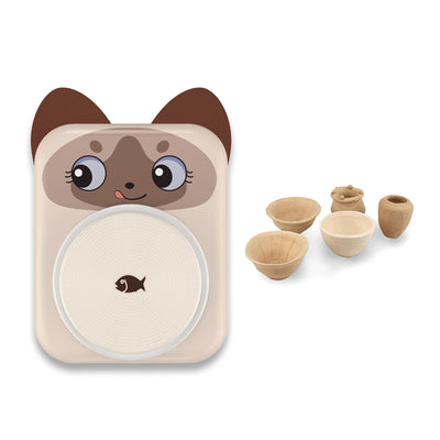 萌宠暹罗猫陶艺机/配USB充电线